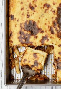 Greek Orthodox vegetarian pastitsio recipe